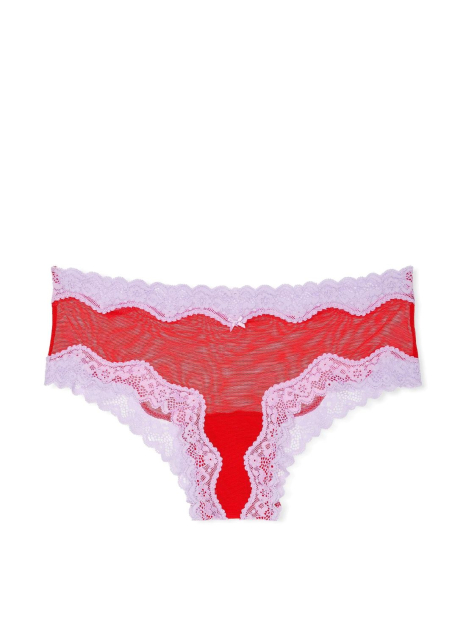 Мереживний комплект білизни Victoria's Secret бюст і трусики 1159833994 (Червоний 34C/M)