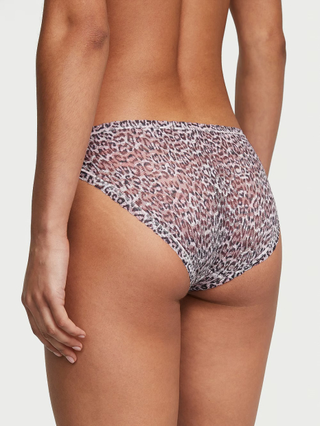 Жіночий комплект білизни з принтом Victoria's Secret ліф Push Up і бікіні трусики 1159834032 (Леопардовий 34B/S)