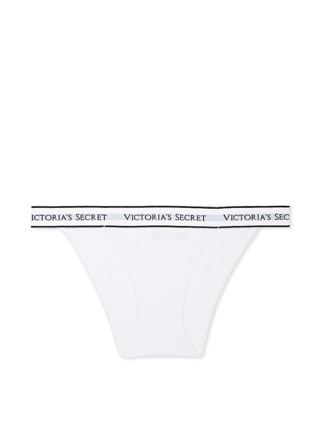 Жіночий комплект білизни Victoria's Secret ліф та трусики танга 1159834360 (Білий/Рожевий 34C/M)