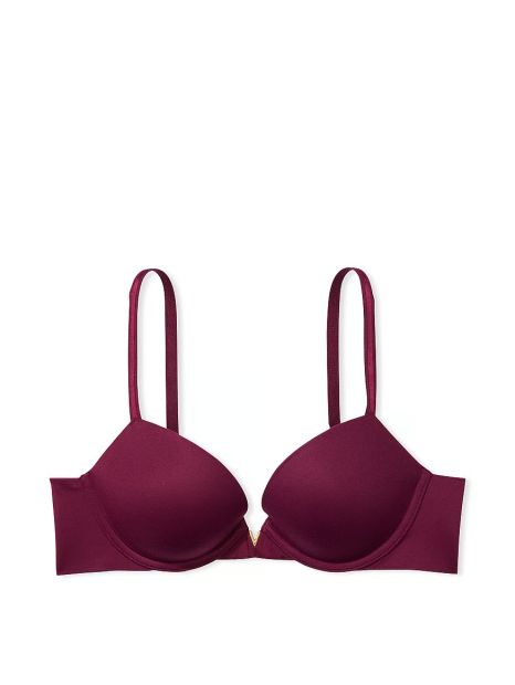 Жіночий комплект білизни Victoria's Secret ліф Push Up та безшовні трусики чики 1159834380 (Бордовий 42DDD/XXL)