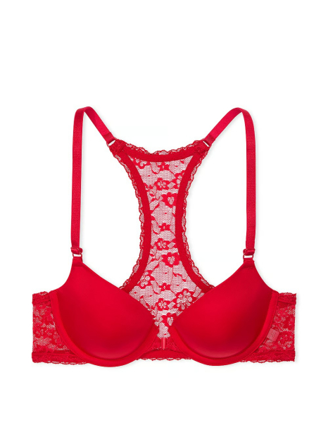 Женский комплект белья Victoria's Secret лиф и трусики чики 1159834765 (Красный 34B/S)