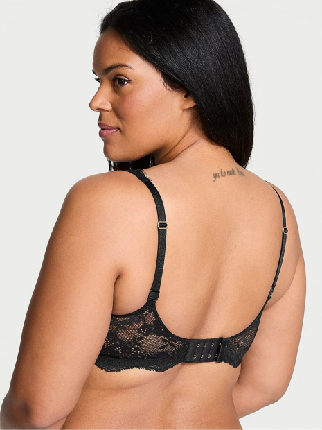 Шикарный комплект белья Victoria's Secret лиф и трусики бикини 1159834774 (Черный 32C/S)