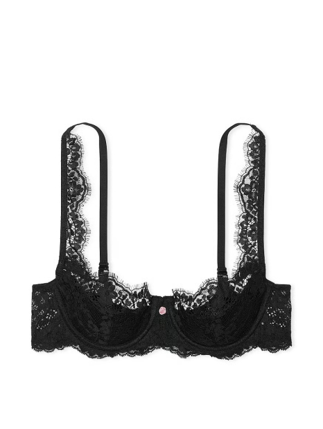 Шикарный комплект белья Victoria's Secret лиф и трусики бикини 1159834774 (Черный 32C/S)