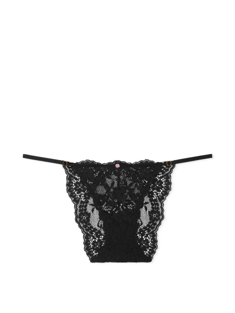 Шикарный комплект белья Victoria's Secret лиф и трусики бикини 1159834774 (Черный 32C/S)