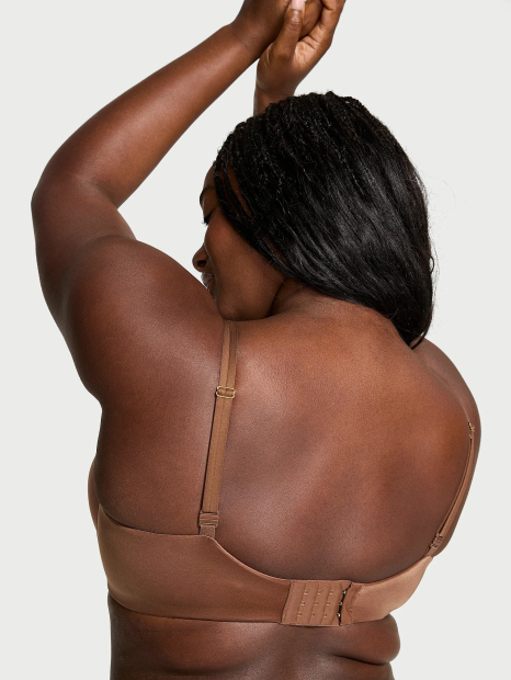 Эффектный комплект Victoria's Secret бюст Push-Up и трусики тонг 1159834966 (Коричневый 32A/XS)