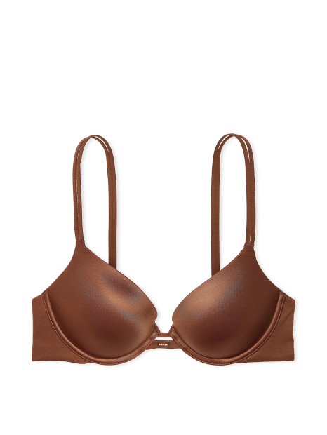 Эффектный комплект Victoria's Secret бюст Push-Up и трусики тонг 1159834966 (Коричневый 32A/XS)