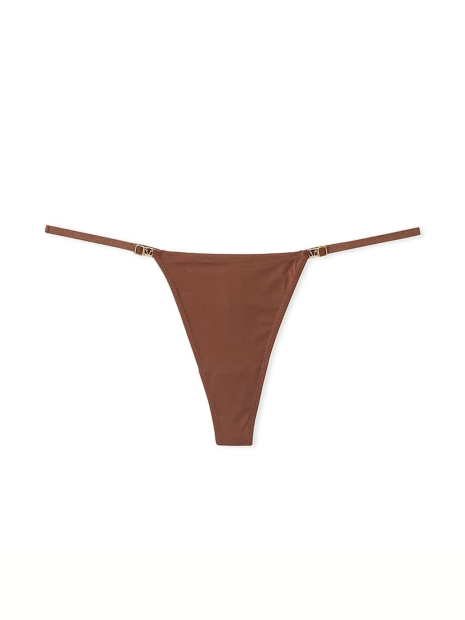 Эффектный комплект Victoria's Secret бюст Push-Up и трусики тонг 1159834966 (Коричневый 32A/XS)