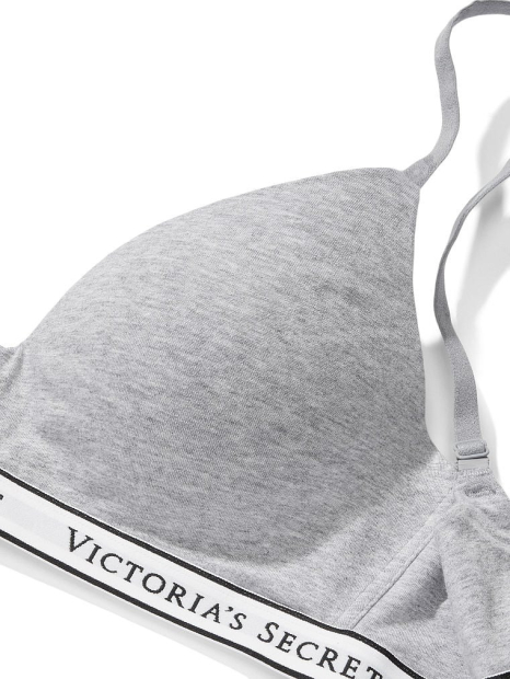 Женский комплект белья Victoria's Secret лиф и трусики шортики 1159835510 (Серый 36B/M)