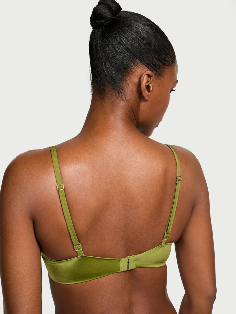 Женский комплект белья Victoria's Secret бюст Push-Up и трусики стринги 1159836559 (Зеленый 32B/XS)