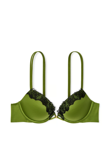 Женский комплект белья Victoria's Secret бюст Push-Up и трусики стринги 1159836559 (Зеленый 32B/XS)