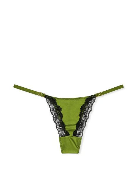 Женский комплект белья Victoria's Secret бюст Push-Up и трусики стринги 1159836559 (Зеленый 32B/XS)