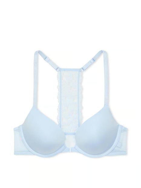 Жіночий комплект білизни Victoria's Secret ліф Push-Up та трусики бразилії 1159836761 (Блакитний 32B/XS)