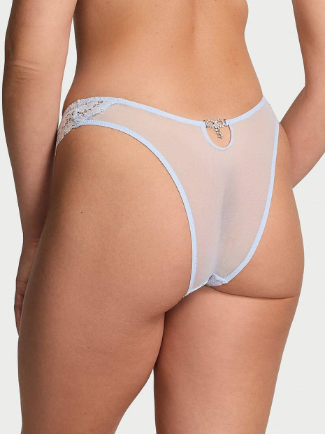 Жіночий комплект білизни Victoria's Secret ліф Push-Up та трусики бразилії 1159836761 (Блакитний 32B/XS)