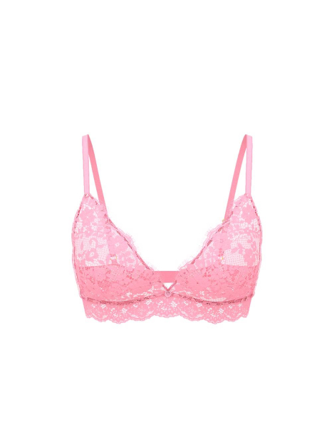 Комплект белья Victoria's Secret бралетт триангл и трусики стринги 1159836779 (Розовый M)