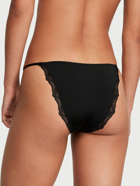 Жіночий комплект білизни Victoria's Secret бюст Push-Up і бікіні трусики 1159836944 (Чорний 36C/L)
