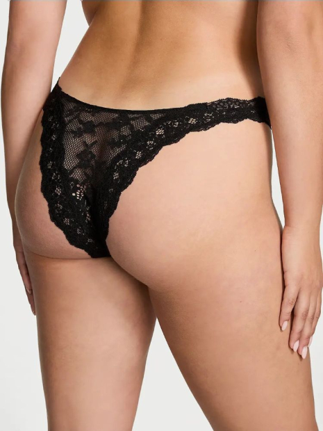 Мереживний комплект білизни Victoria's Secret бралети та трусики бразилії 1159837030 (Чорний XL)