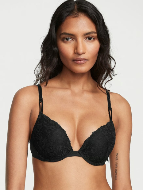 Жіночий комплект білизни Victoria's Secret ліф та трусики бікіні 1159837072 (Чорний 36B/M)