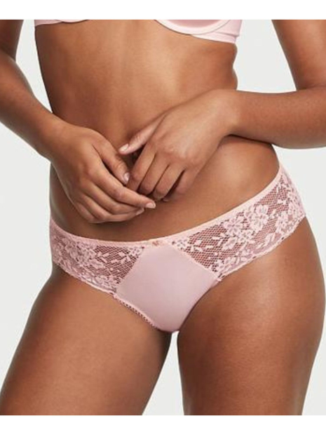 Жіночий комплект білизни Victoria's Secret погруддя з технологією Infinity Flex та трусики тонг 1159837150 (Рожевий 34C/S)