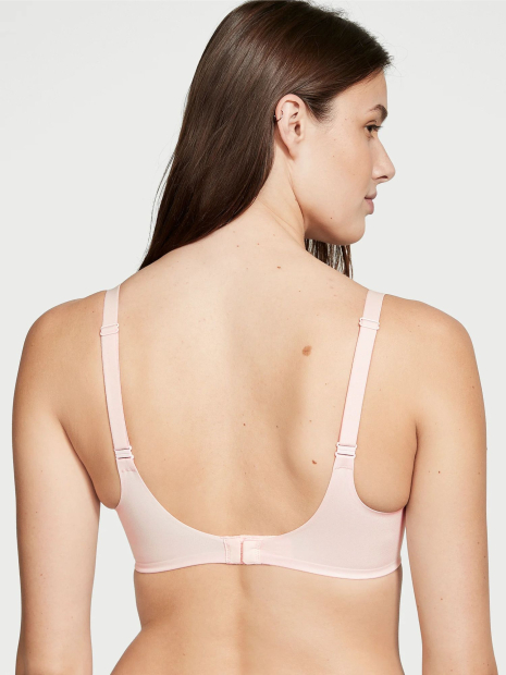 Женский комплект белья Victoria's Secret бюст с технологией Infinity Flex и трусики тонг 1159837156 (Розовый 34B/S)