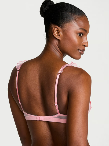 Комплект белья Victoria's Secret бралетт триангл и трусики чики 1159837415 (Розовый XS)