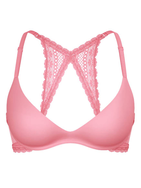 Комплект белья Victoria's Secret бюст Push-Up и трусики чики 1159837495 (Розовый S)