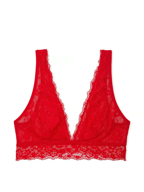 Шикарный комплект белья Victoria's Secret лиф и трусики 1159837533 (Красный L)