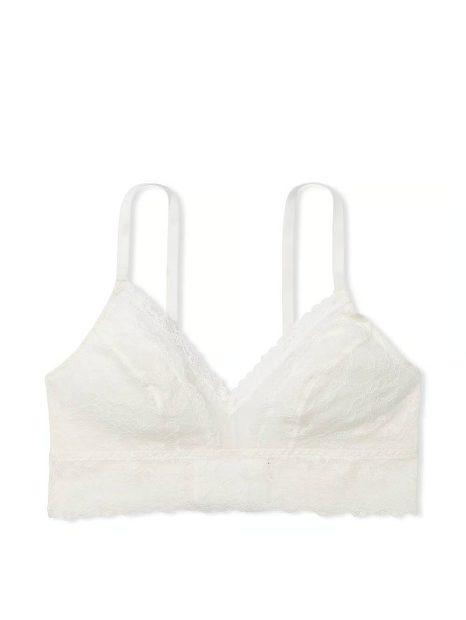Шикарный комплект белья Victoria's Secret бралетт и трусики бразильяны 1159837586 (Молочный M)