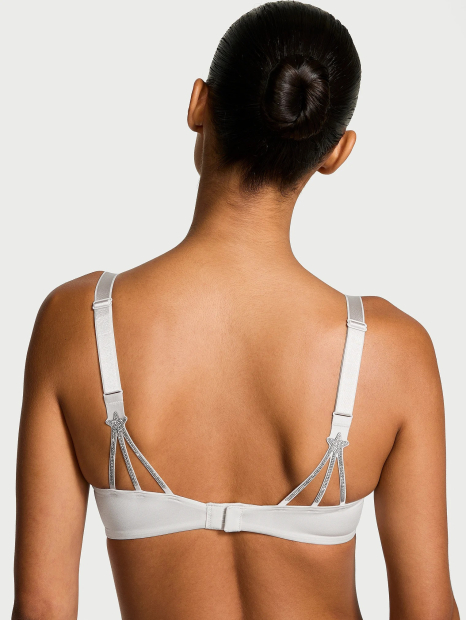 Комплект белья Victoria's Secret бюст Push-Up и трусики бразильяны 1159837678 (Серый 34A/S)