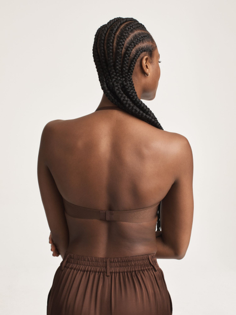 Комплект белья Victoria's Secret бюст Push-up и трусики чики 1159834337 (Коричневый 32C/S)