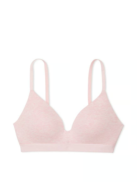 Женский комплект белья Victoria's Secret бюст и трусики тонг 1159837792 (Розовый 32C/S)