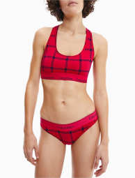Женский комплект белья Calvin Klein топ и трусики бикини 1159769316 (Красный, S/XS)