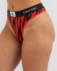 Женский комплект белья Calvin Klein бюст и трусики 1159799626 (Красный, 2X)