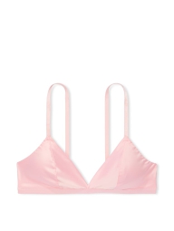 Атласний комплект білизни Victoria's Secret ліф триангл та трусики чіки 1159803462 (Рожевий, L)