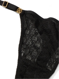 Комплект белья Victoria's Secret корсетный топ и трусики 1159805978 (Черный, 34D/M)