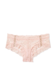 Кружевной комплект белья Victoria's Secret бюст и трусики чики 1159804591 (Розовый, 38D/XL)