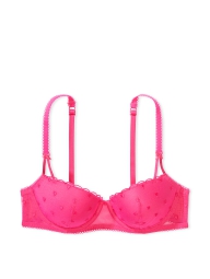 Комплект белья Victoria's Secret Pink бюст-балконет Push-Up и трусики стринги 1159805055 (Розовый, 34C/M)