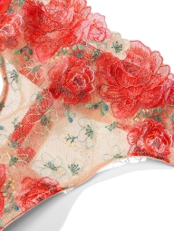 Розкішний комплект Victoria's Secret пояс для панчох та трусики 1159806133 (червоний, S)
