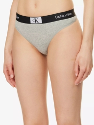 Жіночий комплект білизни Calvin Klein ліф триангл та трусики тонг 1159814169 (Сірий, XL)