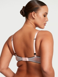 Комплект белья Victoria's Secret бюст Push-Up и трусики тонг 1159818257 (Розовый 34B/S)