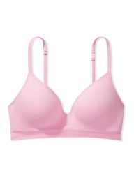 Женский комплект белья Victoria's Secret Pink лиф Push-Up и трусики тонг 1159823719 (Розовый L)