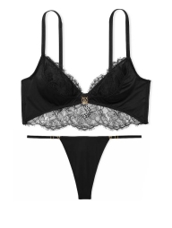 Шикарний комплект Victoria's Secret корсетний топ та трусики тонг 1159830123 (Білий S)
