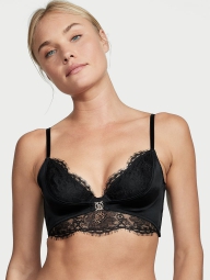 Шикарний комплект Victoria's Secret корсетний топ та трусики брифи 1159830126 (Чорний S)