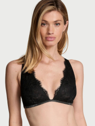 Шикарный комплект белья Victoria's Secret лиф и трусики стринги 1159830813 (Черный L)