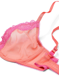 Мереживний комплект білизни Victoria's Secret погруддя та трусики чики 1159830855 (Помаранчевий 36C/L)