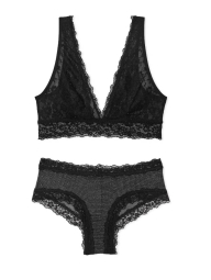 Шикарний комплект білизни Victoria's Secret ліф та трусики чики 1159830898 (Чорний M)