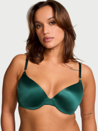 Гладкий комплект белья Victoria's Secret бюст Push-up и трусики чики 1159831043 (Зеленый 34A/XS)