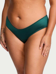 Гладкий комплект белья Victoria's Secret бюст Push-up и трусики чики 1159831043 (Зеленый 34A/XS)