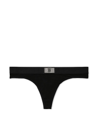 Женский комплект белья Victoria's Secret лиф и трусики тонг 1159831155 (Черный L)