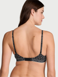 Женский комплект белья Victoria's Secret лиф и трусики тонг 1159831203 (Черный 38B/L)