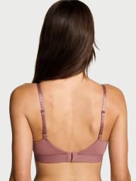 Женский комплект белья Victoria's Secret лиф Push-up и трусики шортики 1159831938 (Розовый 32C/S)